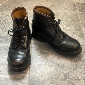 Vintage J.Crew Black Leather Boots